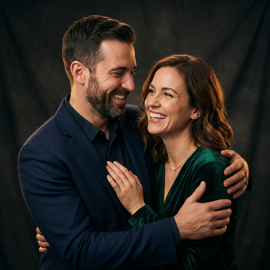 Casal restaurado e feliz